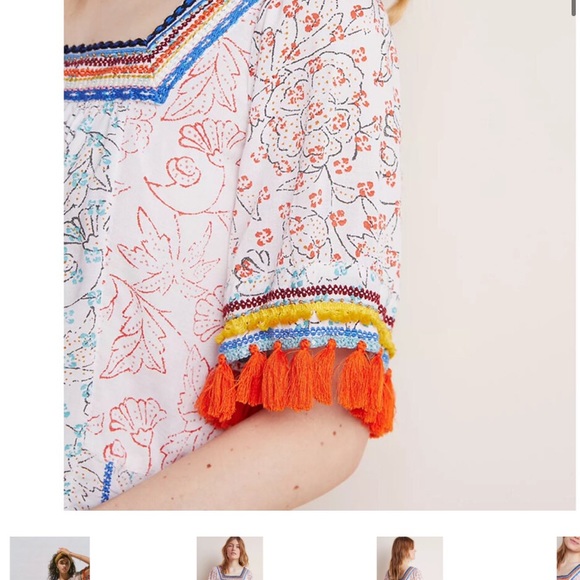 Embroidered Boho Top - Multicolor - Picture 5 of 8